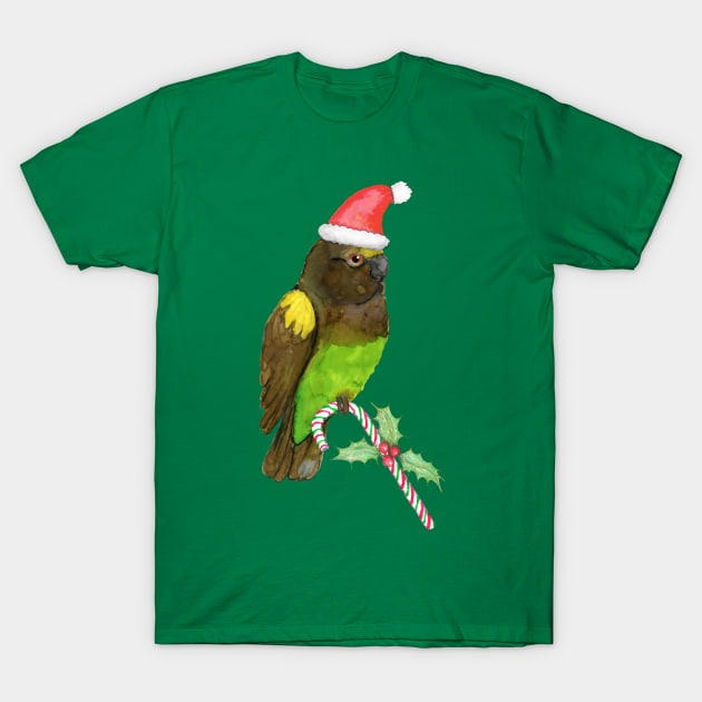 Meyer's parrot Christmas style T-Shirt by Bwiselizzy